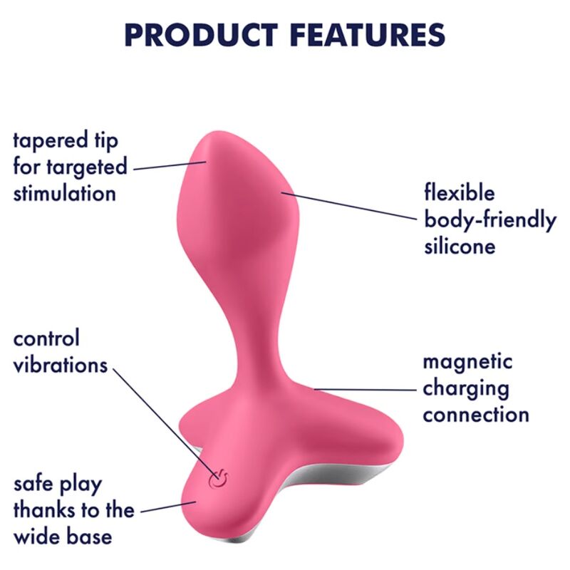 SATISFYER - VIBRATORE GAME CHANGER PLUG NERO