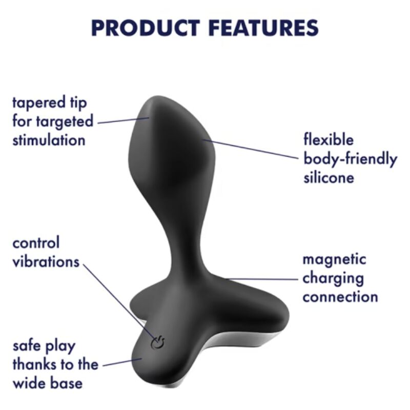 SATISFYER - VIBRATORE GAME CHANGER PLUG NERO
