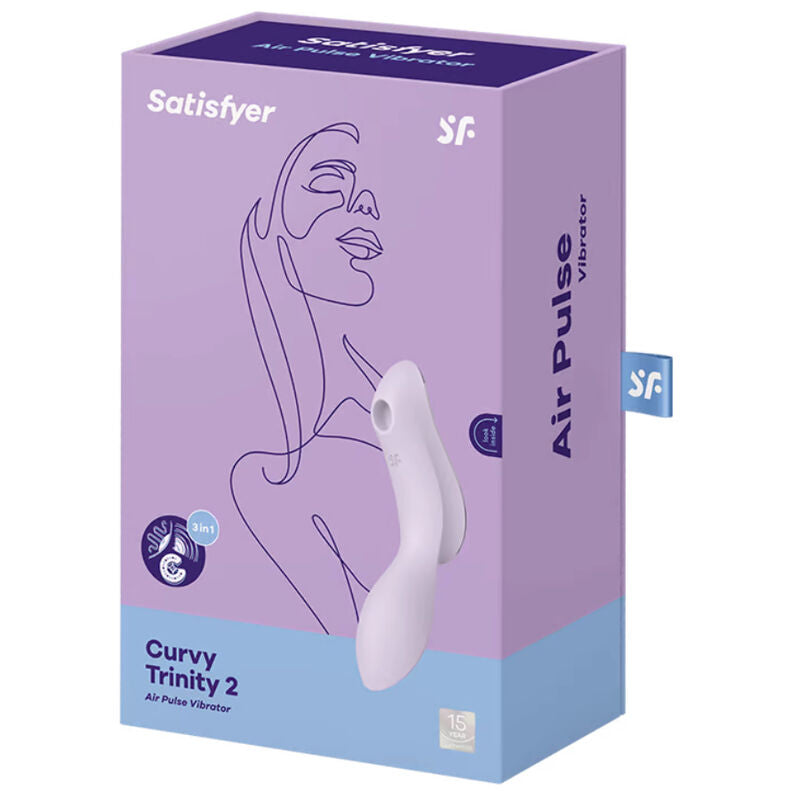 SATISFYER - CURVY TRINITY 2 AIR PULSE VIBRATORE VIOLA