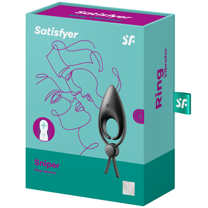 SATISFYER - VIBRATORE SNIPER RING NERO