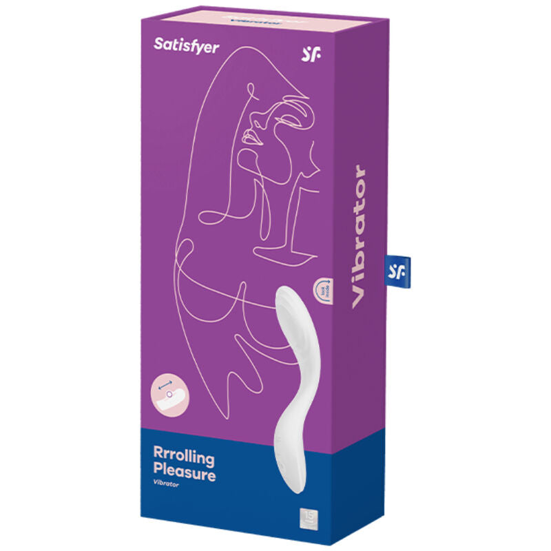 SATISFYER - VIBRATORE PER PUNTO G PIACERE ROTANTE BIANCO