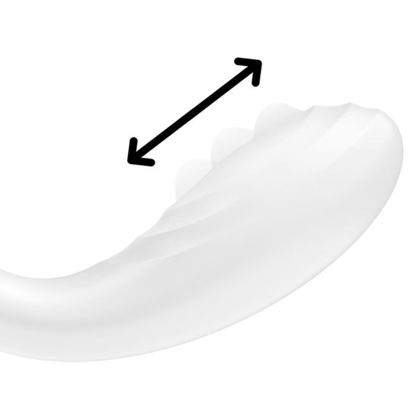 SATISFYER - VIBRATORE PER PUNTO G PIACERE ROTANTE BIANCO