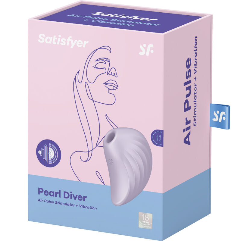SATISFYER - PEARL DIVER AIR PULSE STIMOLATORE E VIBRATORE VIOLA