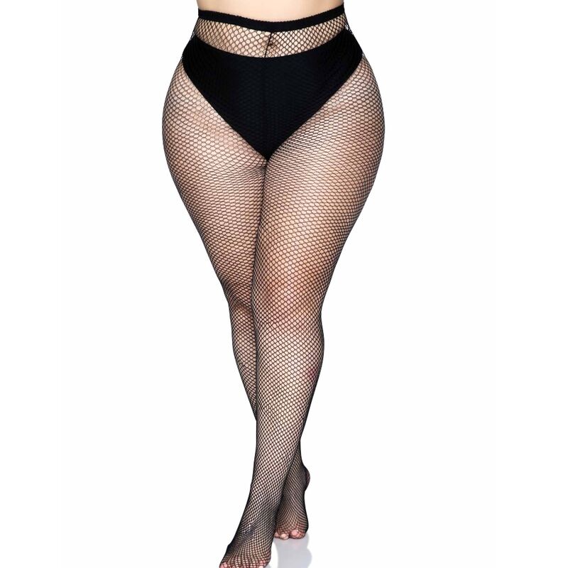 LEG AVENUE - COLLANT CON CUCITURA POSTERIORE NERO TAGLIE FORTI