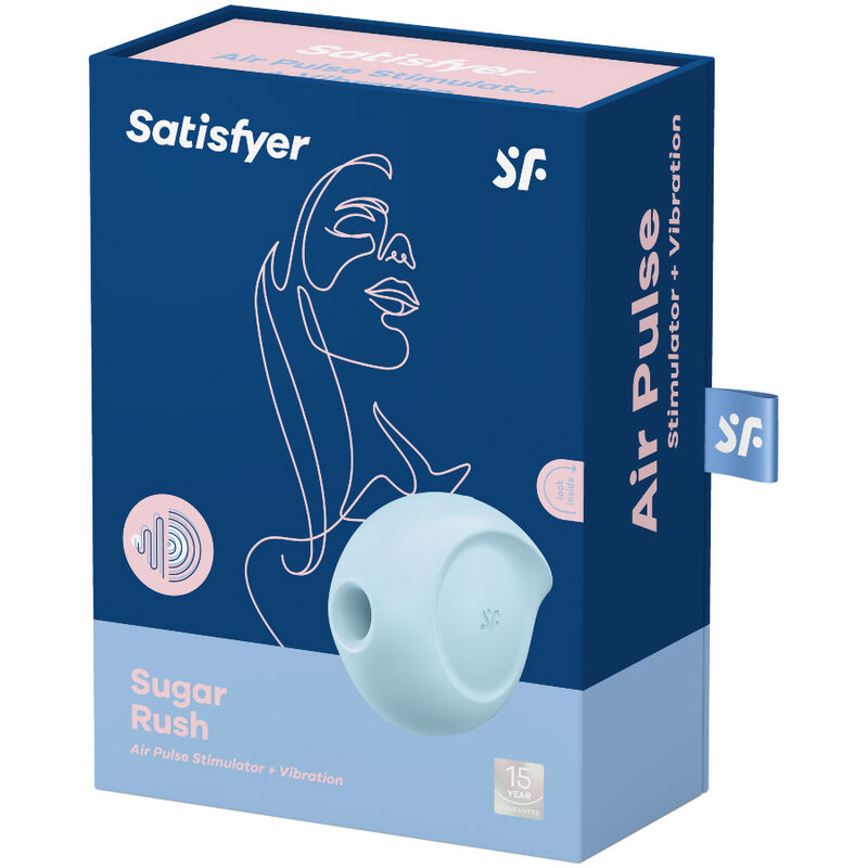 SATISFYER - SUGAR RUSH AIR PULSE STIMOLATORE E VIBRATORE BLU