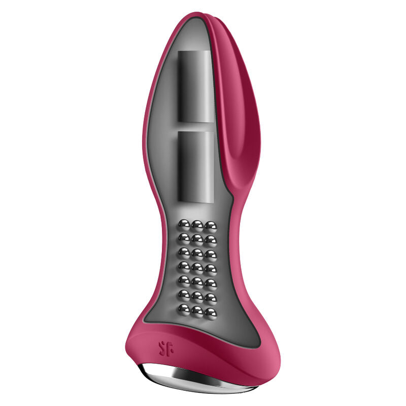 SATISFYER - ROTATOR PLUG 2+ VIBRANTE APP ROSSO