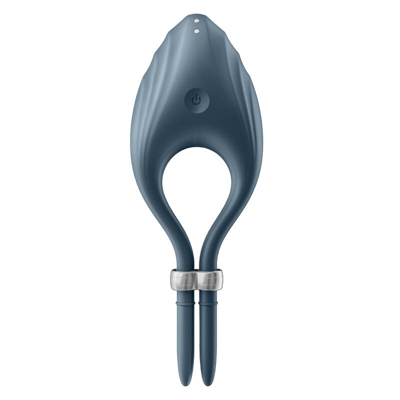 SATISFYER - VIBRATORE AD ANELLO DUELIST GRIGIO