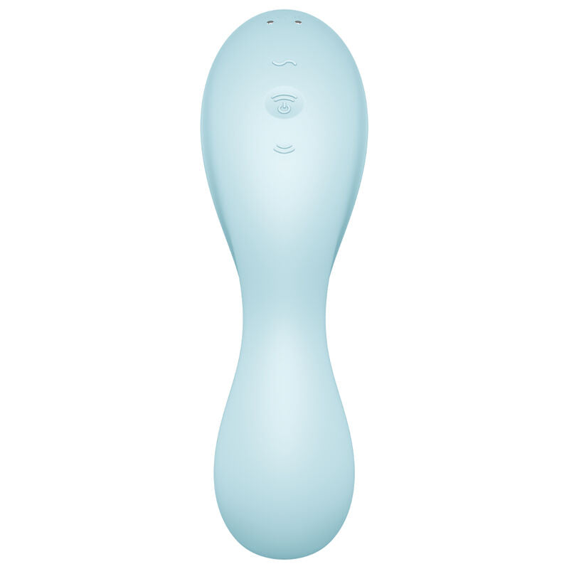 SATISFYER - CURVY TRINITY 5 AIR PULSE STIMOLATORE E VIBRATORE APP BLU