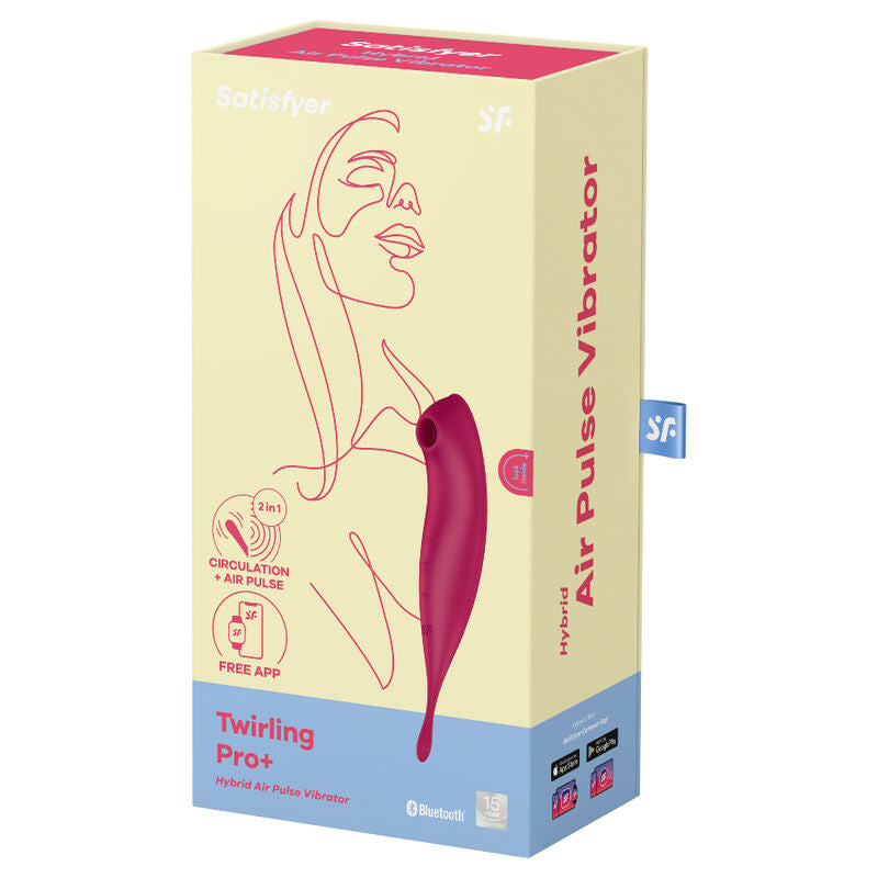 SATISFYER - TWIRLING PRO+ STIMOLATORE E VIBRATORE A IMPULSI D'ARIA APP VERDE