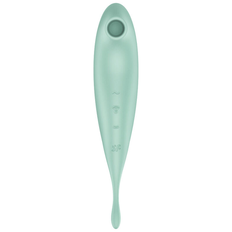 SATISFYER - TWIRLING PRO+ STIMOLATORE E VIBRATORE A IMPULSI D'ARIA APP VERDE