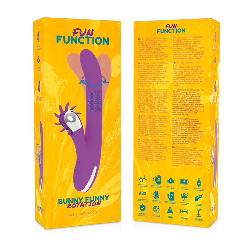 Bunny Funny Rotation 2.0 Coniglio con perline rotanti per il punto G | 24 cm | Funzione divertente