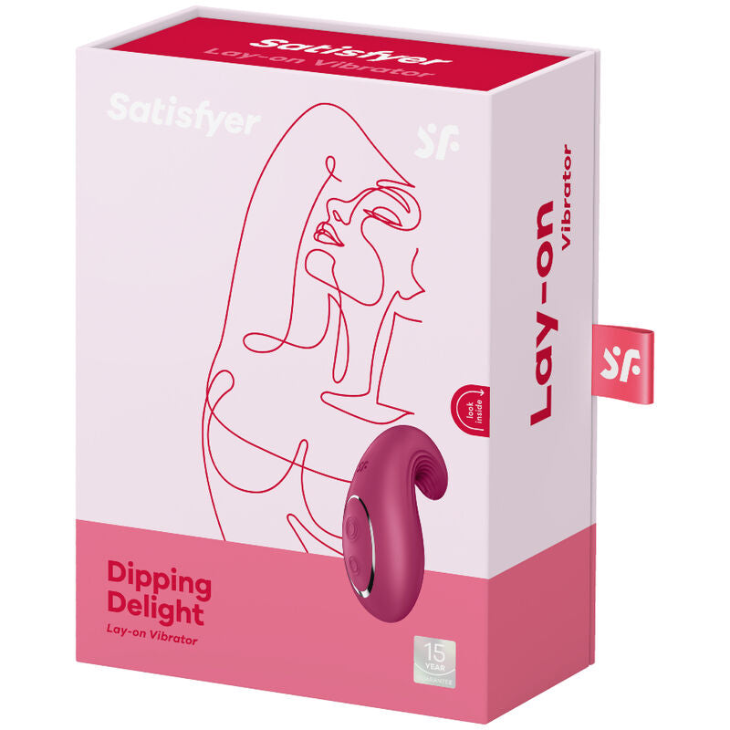 SATISFYER - VIBRATORE DA APPOGGIO ROSSO DIPPING DELIGHT