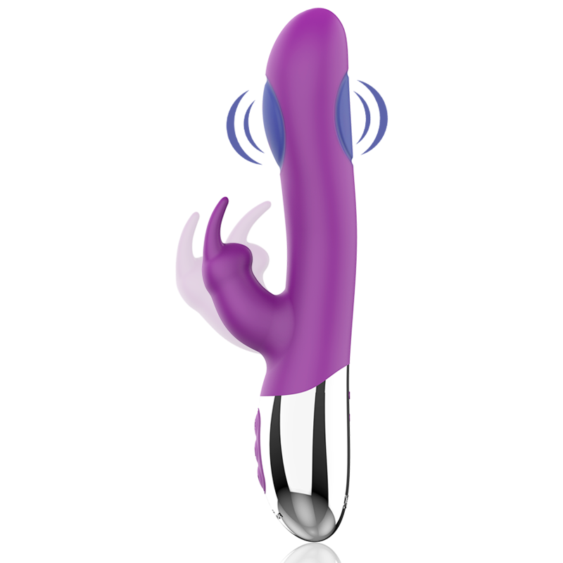 Vibratore Combi Double Tapping a doppio motore – 21 cm – FUNZIONE DIVERTENTE