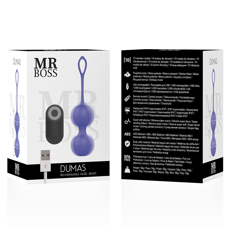MR BOSS - PERLINE VIBRANTI KEGEL DUMAS CON TELECOMANDO