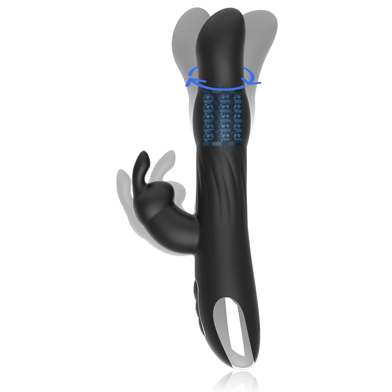 Vibratore e rotatore Rabbit Moebius compatibile con Watchme | 24,0 cm x 3,6 cm | Brilly Glam