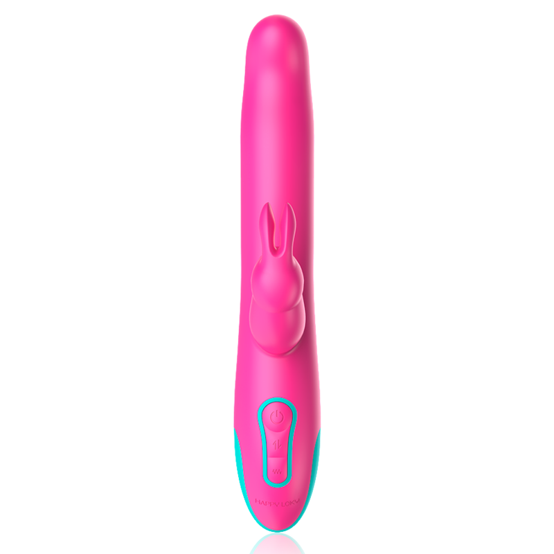 Vibratore e rotatore Pluto Rabbit 24 cm x 3,2 cm - 10 modalità, 4 velocità di rotazione, compatibile con Watchme - HAPPY LOKY