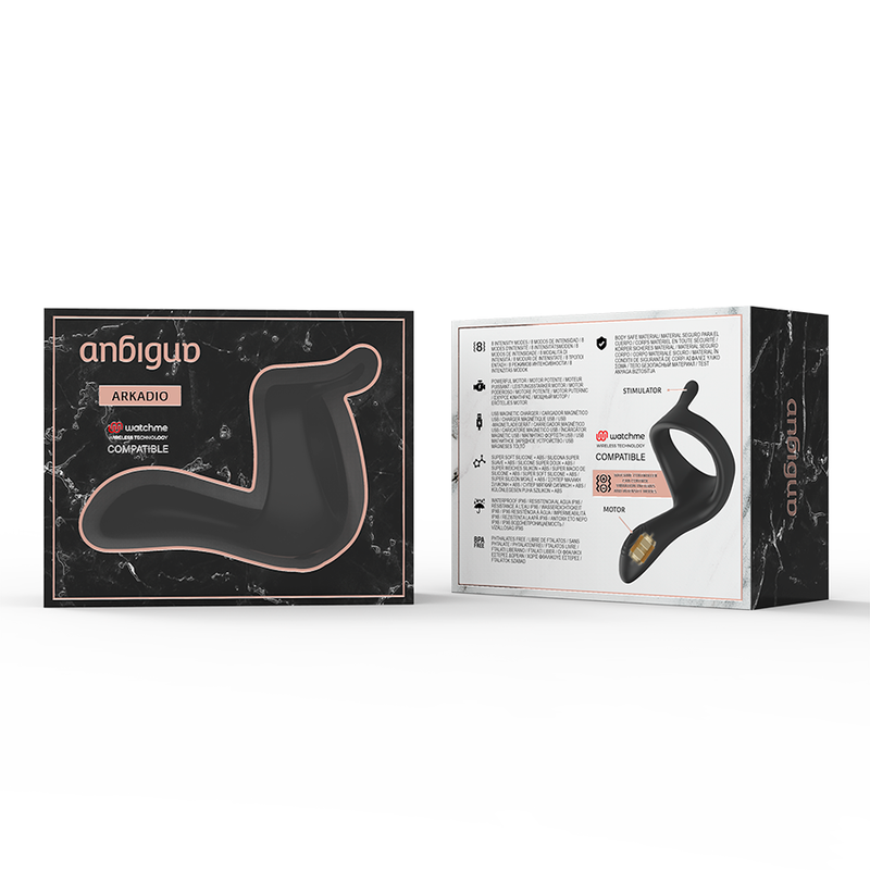 Stimolatore per glande e perineo Arkadio - Compatibile con Watchme - ANBIGUO