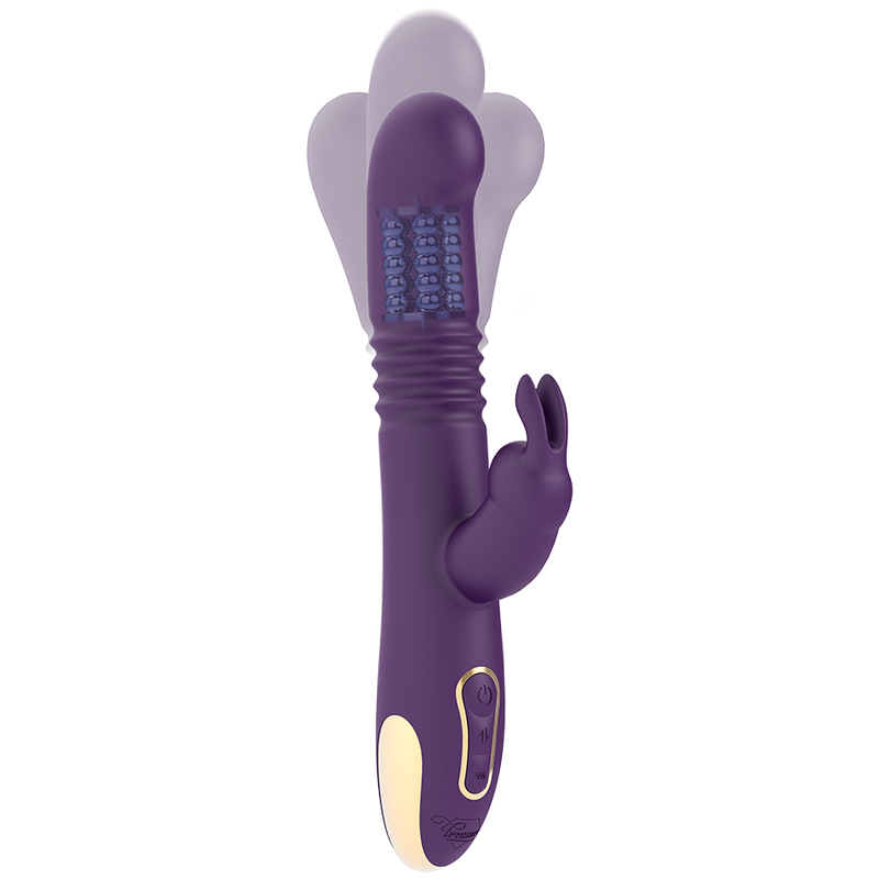 Vibratore a coniglio rotante Treasure Bastian Up &amp; Down | Compatibile con WatchMe