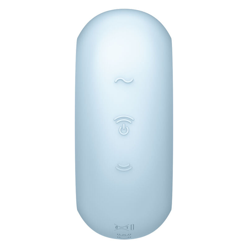 SATISFYER - PRO TO GO 3 DOPPIO STIMOLATORE E VIBRATORE A IMPULSI D'ARIA BLU
