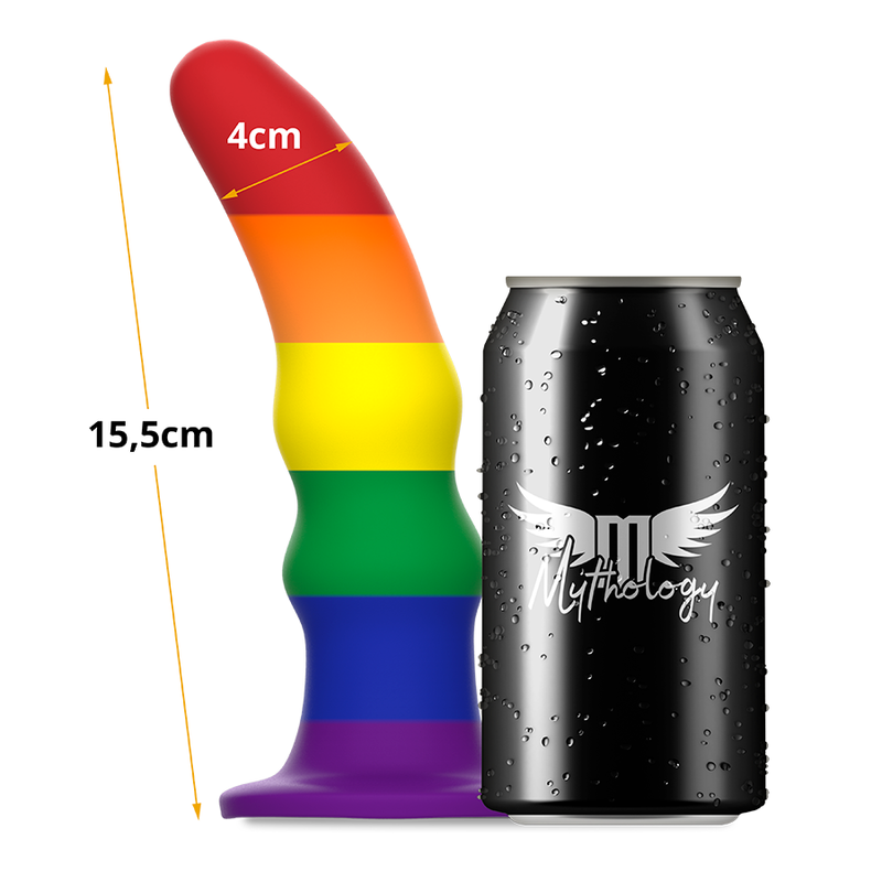 Dildo vibrante in silicone Kuno Pride 15,5 cm × 4 cm – MITOLOGIA