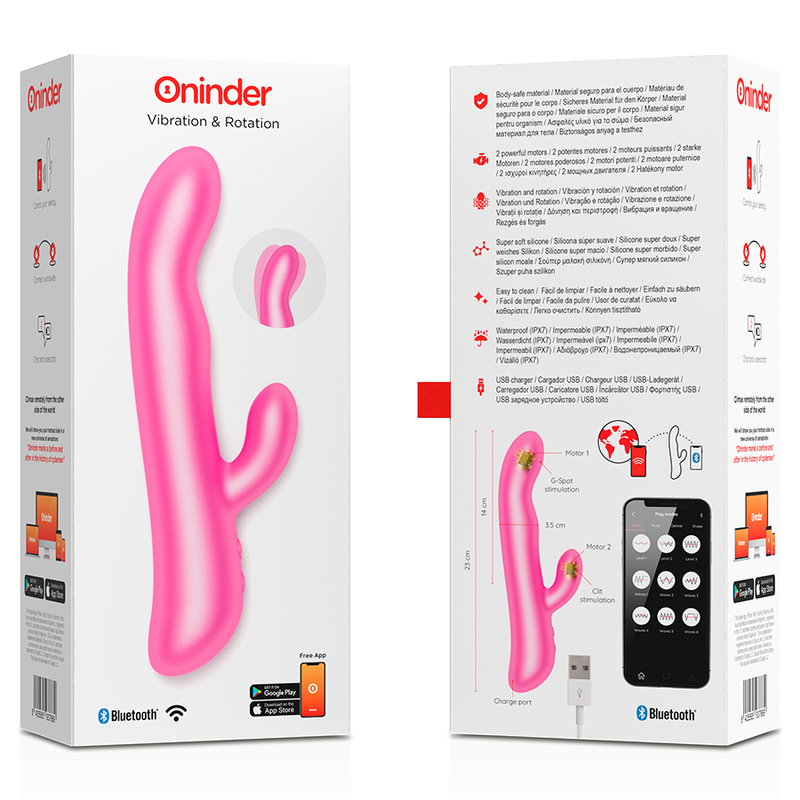 Oslo Vibration &amp; Rotation Rabbit – Controllato tramite app – ONINDER