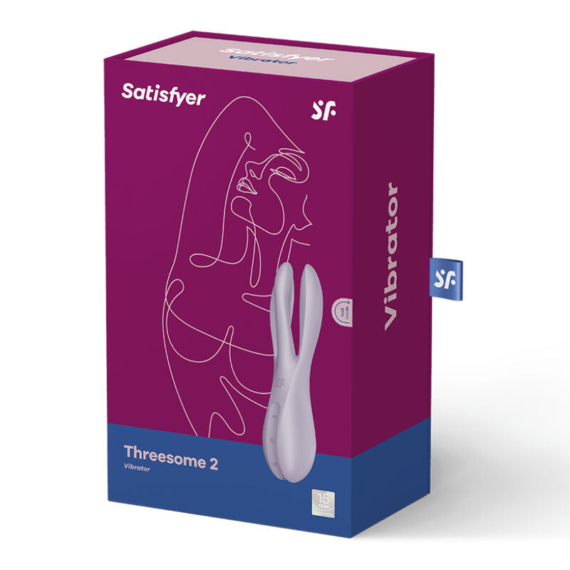 SATISFYER - VIBRATORE A TRE 2 VIOLA