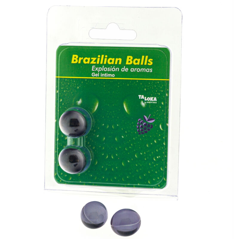 TALOKA - 2 BRASILIANE BALLS GEL INTIMO AI FRUTTI DI BOSCO