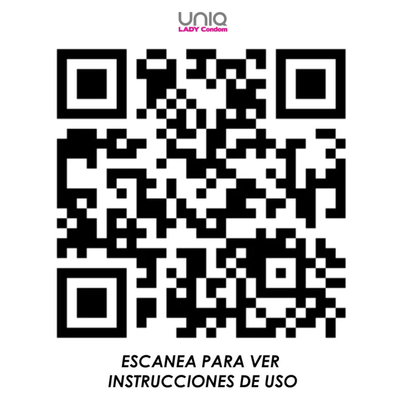 UNIQ - LADY CONDOM PRESERVATIVI FEMMINILI SENZA LATTICE CON CINTURA GIARRETTIERA 3 UNITÀ