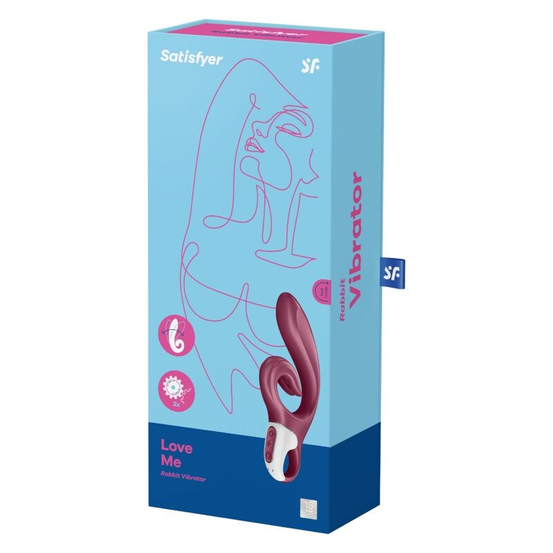 SATISFYER - VIBRAZIONE CONIGLIO ROSSO LOVE ME