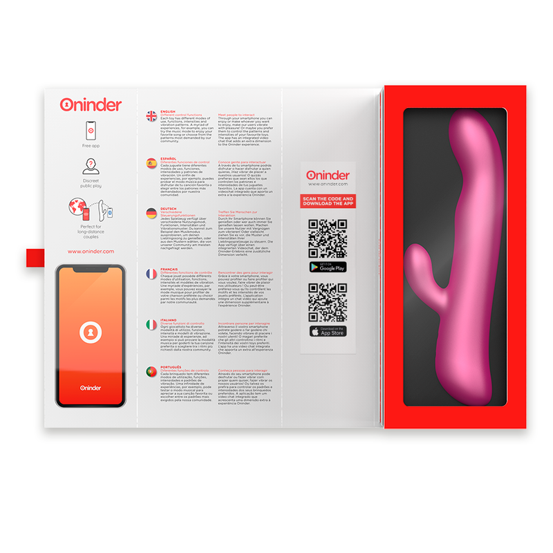 Oslo Vibration &amp; Rotation Rabbit – Controllato tramite app – ONINDER