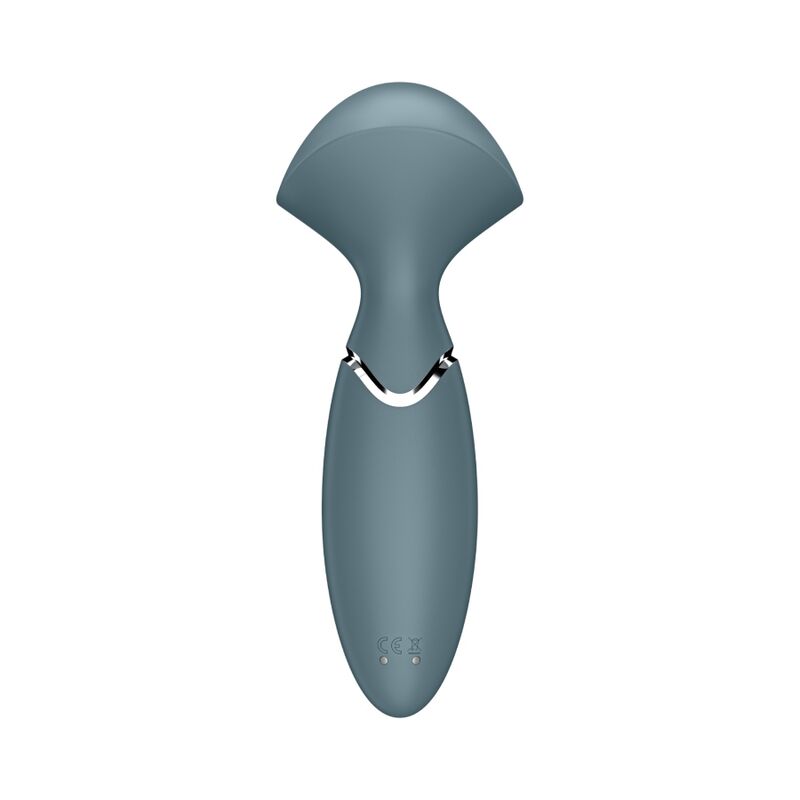 Mini Wand-er – Grigio – 6,3 pollici – 12 modalità – Satisfyer