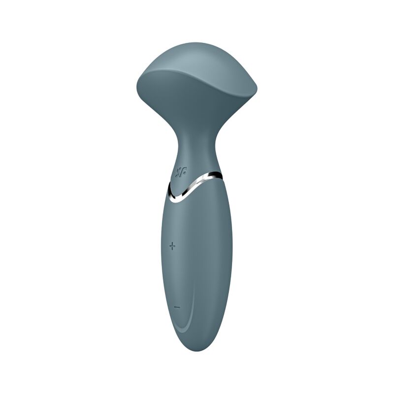 Mini Wand-er – Grigio – 6,3 pollici – 12 modalità – Satisfyer