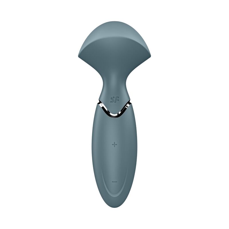 Mini Wand-er – Grigio – 6,3 pollici – 12 modalità – Satisfyer