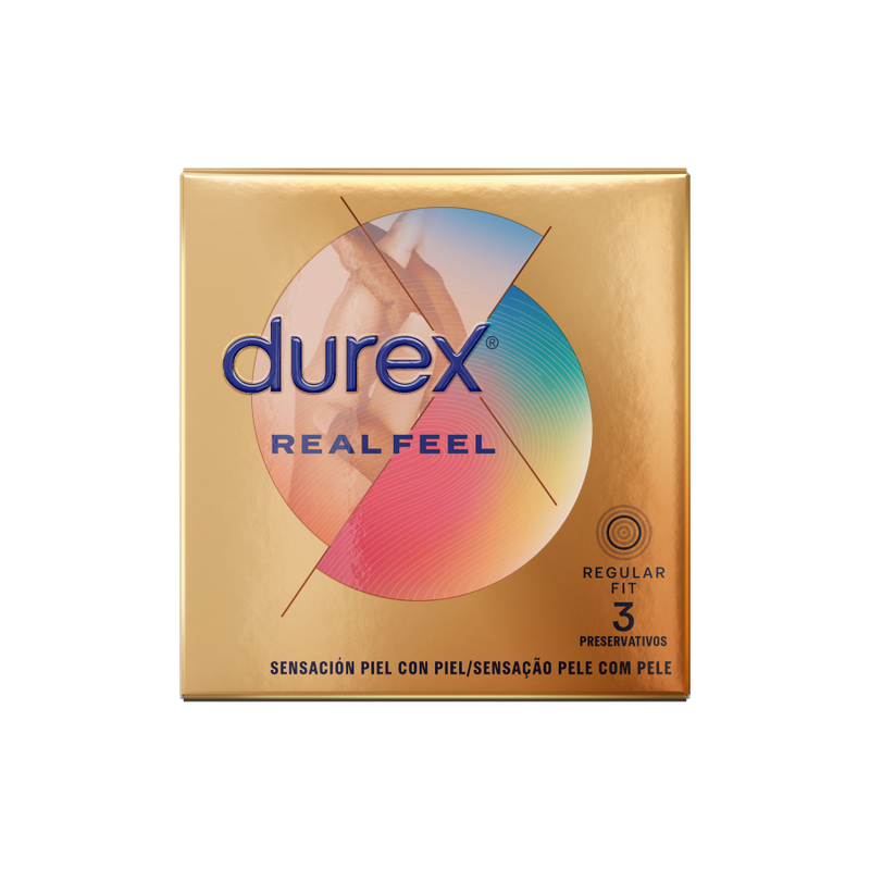 Preservativi DUREX Real Feel senza lattice 56 mm – 3 unità