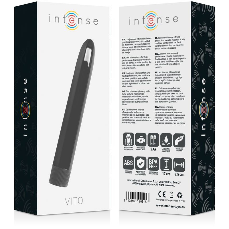 INTENSO - VIBRATORE VITO NERO