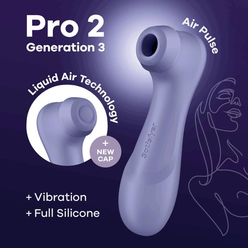 SATISFYER - PRO 2 GENERAZIONE 3 TECNOLOGIA LIQUID AIR LILLA