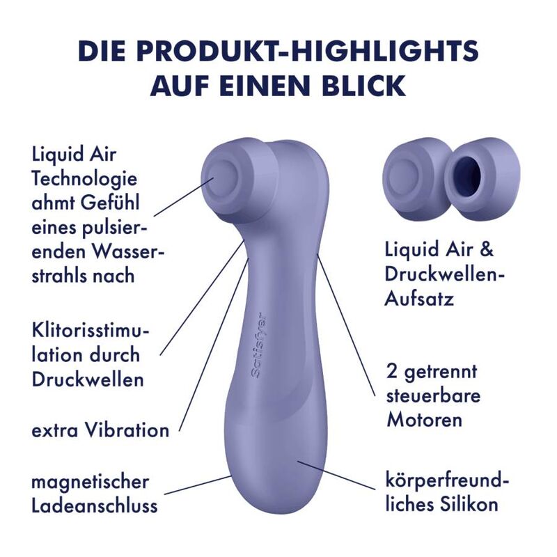 SATISFYER - PRO 2 GENERAZIONE 3 TECNOLOGIA LIQUID AIR LILLA