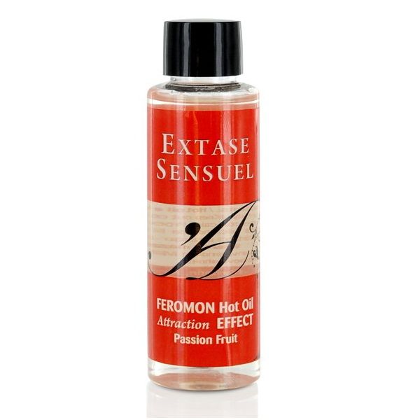 EXTASE SENSUAL - OLIO DA MASSAGGIO EFFETTO CALORE CON FEROMONI DI FRUTTO DELLA PASSIONE 100 ML