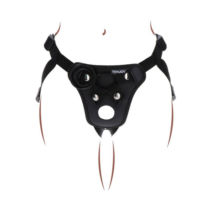 DIVENTA REALE - IMBRACATURA PER IL PIACERE CON STRAP-ON NERA