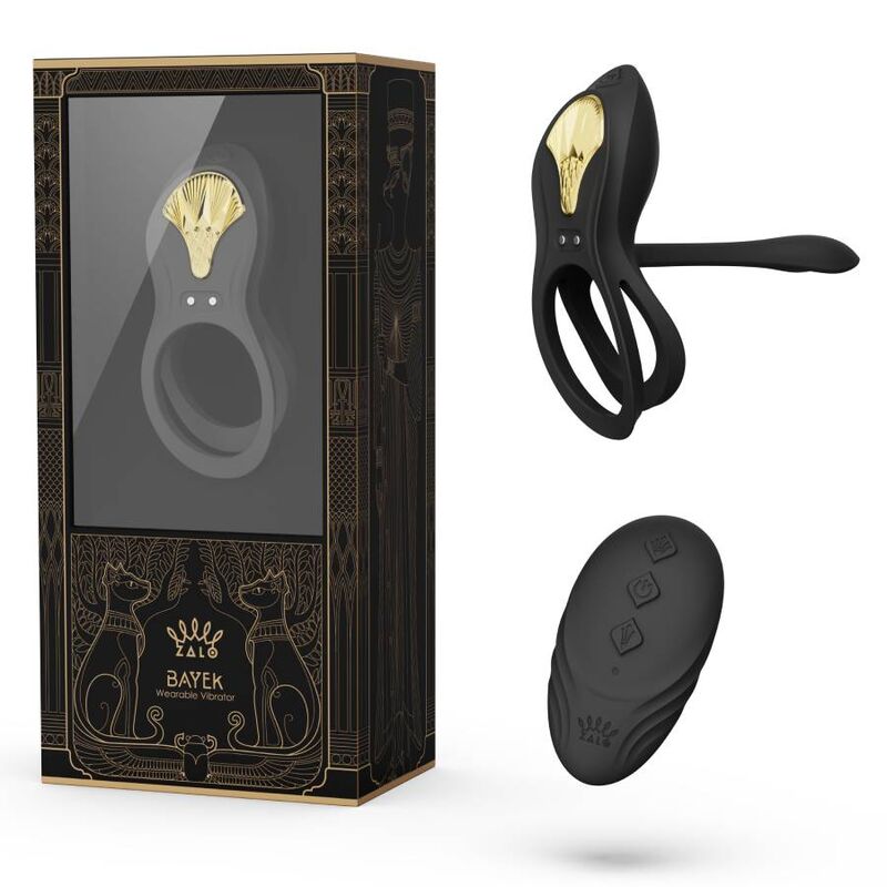 ZALO - BAYEK ANELLO VIBRANTE PER COPPIE NERO