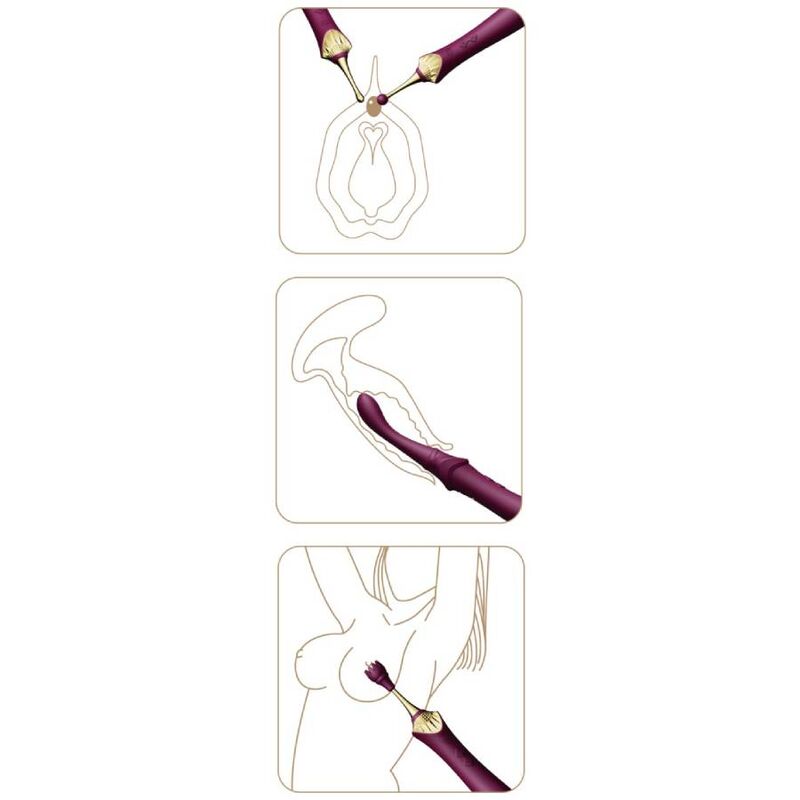 ZALO - BESS 2 MASSAGGIATORE CLITORIDEO VIOLA