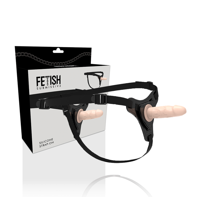 Imbracatura + Dildo Realistico in Silicone 12,5 cm | Cintura Elastica, Taglia Unica – Fetish Submissive