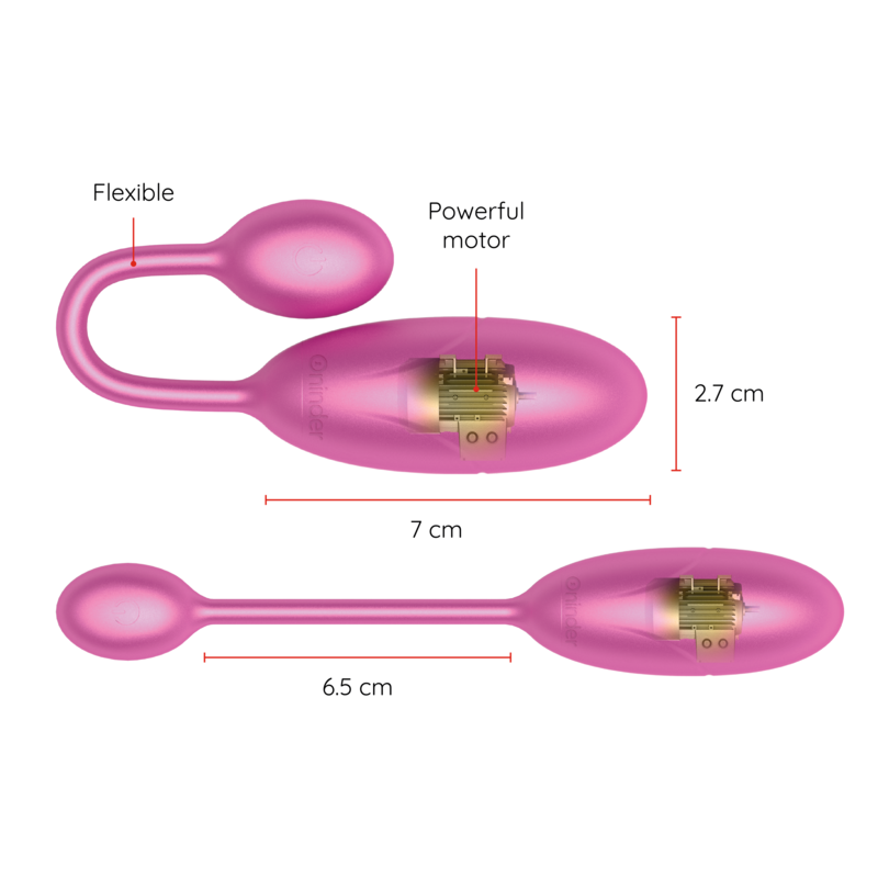 ONINDER - DENVER VIBRATING EGG NERO 7 X 2,7 CM APP GRATUITA
