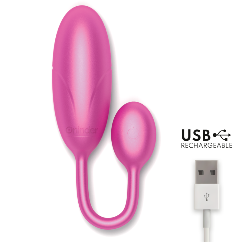 ONINDER - DENVER VIBRATING EGG NERO 7 X 2,7 CM APP GRATUITA