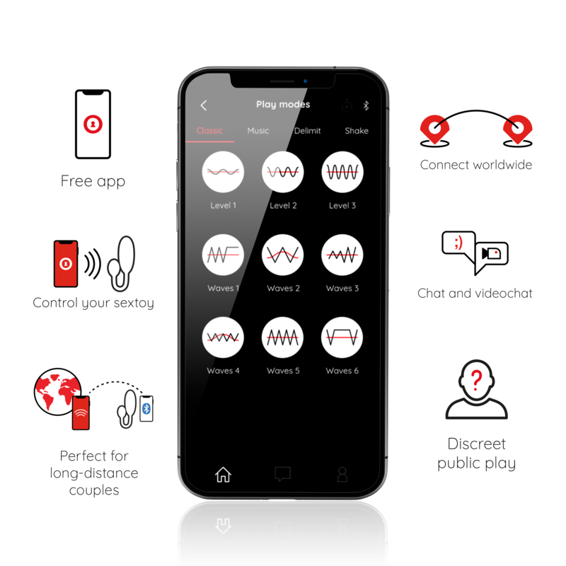 ONINDER - DENVER VIBRATING EGG NERO 7 X 2,7 CM APP GRATUITA