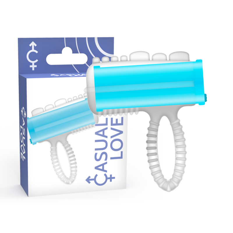 Vibratore ad anello per lingua – Uso con dita e lingua – Blu – CASUAL LOVE
