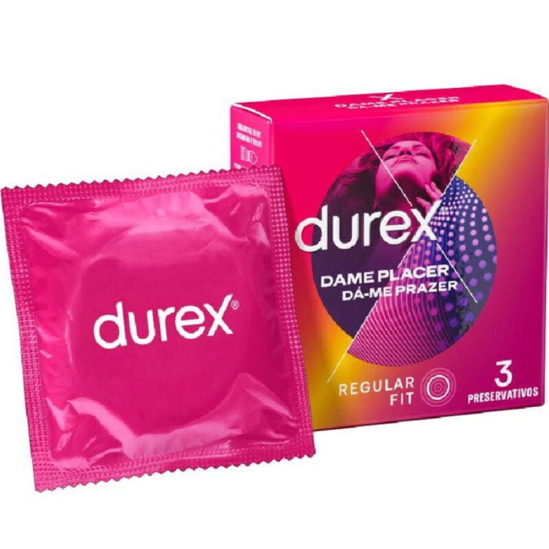 Preservativi testurizzati DUREX Dame Placer 56 mm – 3 unità
