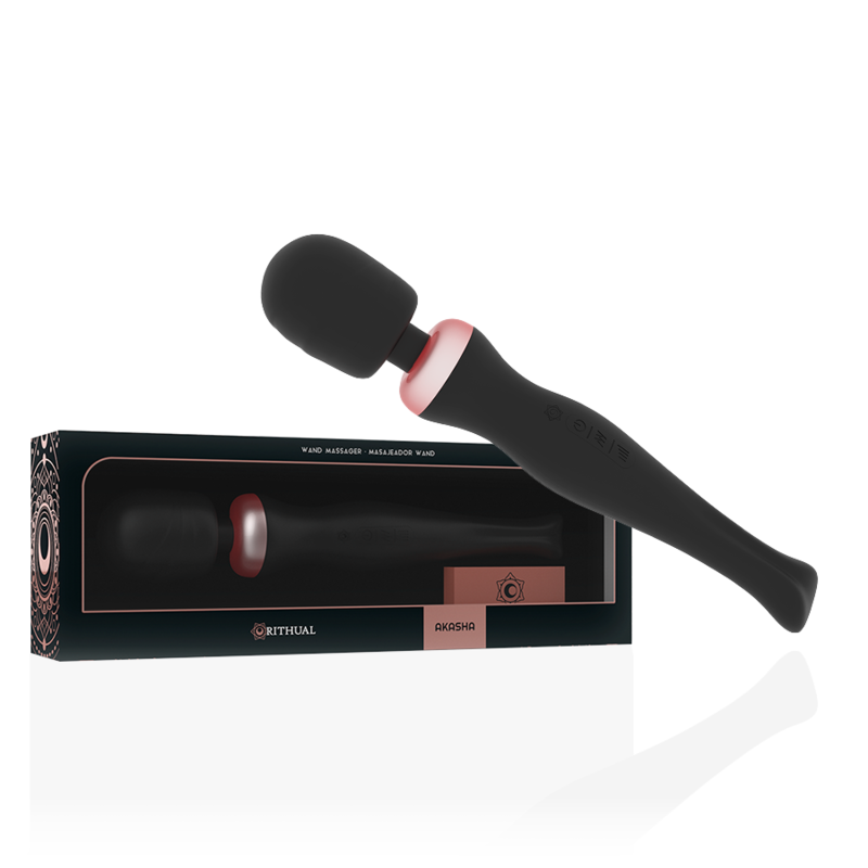 Akasha Wand 2.0 – Potente massaggiatore ricaricabile – Nero – Rithual