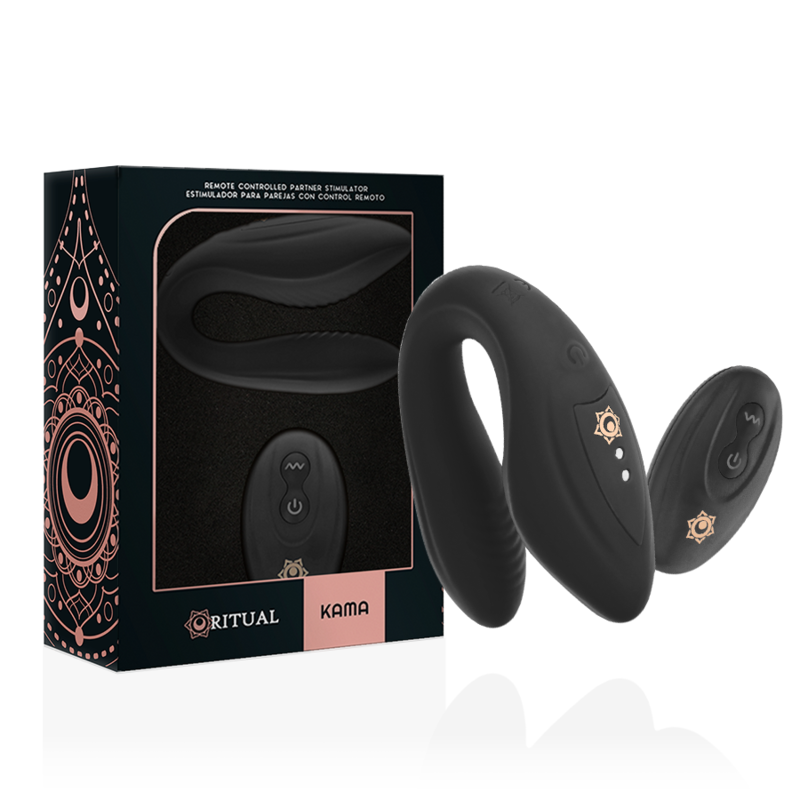 Vibratore per coppie Kama con telecomando – Aqua – RITHUAL