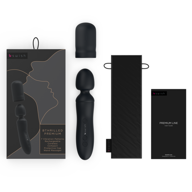 B SWISH - BTHRILLED VIBRATORE A BACCHETTA PREMIUM NERO